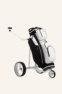 First Class Golfbag von JuCad, Cartbag mit mehreren Fächern, schwarzes Design, für Golfausrüstung und Zubehör.