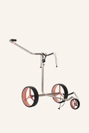 Elektrotrolley JuCad G Titan 3.0 Set Rose mit robustem Design und langlebigem Material, ideal für Golfspieler.