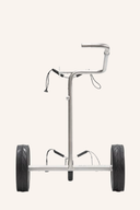 JuCad Drive SL Titan Travel 3.0 Elektrotrolley mit modernem Design und robustem Titan-Gehäuse für einfache Golftransporte