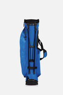 JuCad Aqualight Golftasche Standbag in Blau-Rot mit Rückenansicht, leichter Golfbag für den Einsatz auf dem Golfplatz