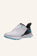 Juniors Golfschuhe von Footjoy, modernes Design mit bequemem Schnürverschluss, geeignet für junge Golfspieler.