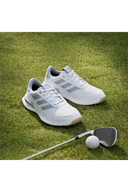 Adidas S2G Spikeless Golfschuhe für Jugendliche, weiße Golfschuhe mit bequemer Sohle und modernem Design.