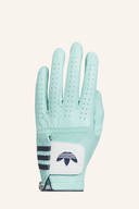 Adidas Golfhandschuh, vorneansicht, atmungsaktives Design, für besseren Griff beim Golfspielen, in neutraler Farbe.