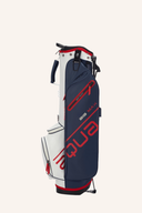 Großes Big Max AQUA Seven H Standbag mit mehreren Fächern und Schultergurt, ideal für Golfer, dunkle Farbe, seitliche Stands für Komfort
