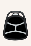 Großes Big Max AQUA Seven H Standbag mit mehreren Fächern und verstellbaren Schultergurten, schwarz und grau gestaltet.