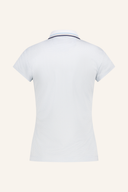Hellblaues Polo-Shirt von Jack Nicklaus, aus festem Stoff, mit Polo-Kragen und kurzen Ärmeln, sportliches Design