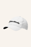 Weiße LiteTech Kappe von TaylorMade, stylische Golfmütze mit gebrandetem Logo, bequemes Tragegefühl, sportliches Design