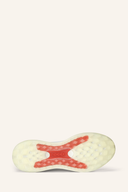 Weiße Ecco LT1 Golfschuhe aus Leder mit schnellem Verschluss für Damen, seitliche Markenlogos sichtbar.