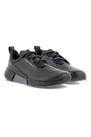 Ecco Biom H4 Golfschuhe in Schwarz mit robustem Design und strapazierfähigem Obermaterial für optimalen Komfort beim Golfen.