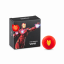 Volvik Iron Man 4.0 Motivbälle mit Iron Man Design, lebendige Farben, ideal für Golfspieler und Marvel-Fans.
