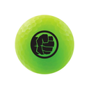 Volvik Marvel Hulk 4.0 Motiv-Golfball mit Hulk-Design, grün und schwarz, auf weißem Hintergrund sichtbar