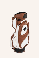 JuCad Style Cartbag für Golftasche, schwarzes Golfbag mit mehreren Fächern und Tragegriffen, hochwertiges Cartbag für Golfspieler