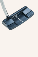 Odyssey Ai-One DW DB Putter mit blauer Griff und schwarzer Schlagfläche, ergonomischer Putter für präzises Putten.