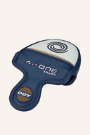 Odyssey Ai-One Milled Three T Putter, detaillierte Ansicht des präzisen Golfschlägers mit Milled-Finish.