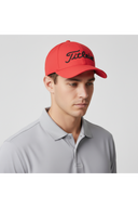 Titleist Players Performance Kappe in Lime und Dunkelgrau, atmungsaktives Cap mit gebogenem Schirm und sportlichem Design.