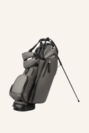 Vessel Player V Standbag, schwarzer Golftasche mit mehreren Fächern und Tragegriffen, für komfortables Golfspielen.