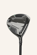 TaylorMade QI 35 Max Fairwayholz, modernes Fairwayholz mit schwarzem Schlägerkopf und Holzgriff, für präzise Abschläge