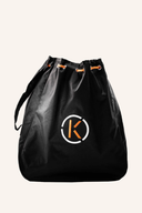 Kiffe Rädertasche aus robustem Material, geeignet als Zubehör für Fahrrad oder Gepäck, mit Reißverschluss und Tragegriffen.