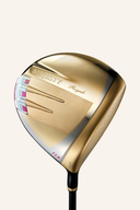 Majesty Royale Driver Golfschläger, Nahaufnahme, schwarzes Griffdesign und Schlägerkopf, für Damen geeignet