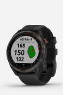 Schwarze Garmin Approach S42 GPS-Golfuhr mit digitalem Display und sportlichem Design, ideal für Golfliebhaber