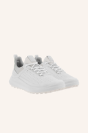 Ecco Golf Core Gradient Golfschuhe für Damen in Weiß mit blauen und pinken Akzenten, bequeme und stilvolle Golfschuhe