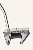 Scotty Cameron Phantom 7 Putter mit schwarzem Griff und silbernem Schlägerkopf, für präzises Putten auf dem Golfplatz