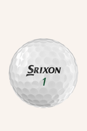 Weißer Srixon Soft Feel 2023 Golfball mit weicher Oberfläche, ideal für angenehmes Spiel und bessere Kontrolle auf dem Grün.