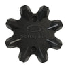 Schwarze Widow Golf-Spikes von Softspikes mit langlebigem Design und wetterfester Oberfläche für verbesserten Halt auf dem Golfplatz
