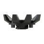 Schwarze Widow Golf-Spikes von Softspikes, langlebige und rutschfeste Golfschuh-Spikes auf einem weißen Hintergrund.