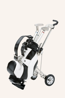 Mini-Golf-Trolley Schreibset von Sportiques Golfgeschenke, Geschenkartikel mit Mini-Golf-Trolley und Schreibutensilien.