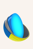 Srixon Q Star Tour Divide 2024 Golfbälle in Blau, zeigt die glatte Oberfläche und das Markenlogo auf der Seite.