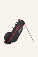 Leichtes Titleist Players 4 Carbon Standbag mit mehreren Fächern und gepolsterten Tragegriffen, ideal für Golfspieler.