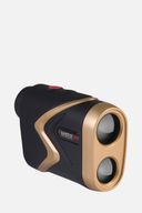 Laser-Entfernungsmesser PinLoc Gold 5000 iPS von Sure Shot GPS, kompakte Messgerät mit digitaler Anzeige.