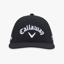 Callaway TA Performance Pro Golfcap aus strapazierfähigem Material, schwarzes Design, verstellbarer Schnalle, für optimalen Sonnenschutz