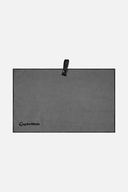 Graues Microfaser-Handtuch von TaylorMade, ideal für Golfwagen, weiche Textur, praktische Frottee-Oberfläche, leicht und saugfähig.