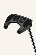 TaylorMade Palisades #3 Putter mit grünem Griff und schwarzer Kopfstruktur für präzises Putten auf dem Golfplatz.
