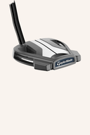 TaylorMade Spider Tour X Double Bend Putter, Nahaufnahme des hochwertigen Putterkopfs mit schlichter Oberfläche.