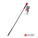 Tempo-Trainer Schwungtrainer von Pure 2 Improve, zeigt den Griff und das Trainingsgerät für verbessertes Golf-Schwung.