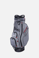 Großer Big Max Terra X Cartbag mit mehreren Fächern und gepolsterten Tragegriffen, ideal für Golftaschen auf dem Cart.
