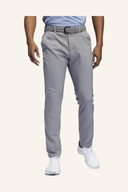 Adidas Ultimate 365 Tapered Golfhose in Hellgrau, lange Hosen aus Textil-Unterbekleidung für Golf.