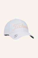 Titleist Players Performance Ball Marker Kappe, schwarze Golfkappe mit Logo, aus atmungsaktivem Material, für Golfer.