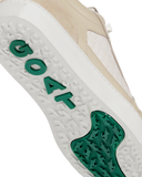 Beige Golfschuhe von Goatlane, Contour Monogram, mit sportlicher Sohle und bequemer Passform für Golfspieler.