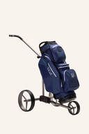 TiCad Liberty Pro Elektrotrolley mit Golfbag, praktische elektrische Trolley für bequemes Golfspiel, modern und zuverlässig.