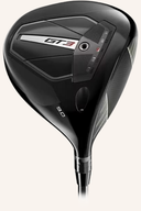 Titleist GT3 Driver, modernes Golfschläger-Design mit schwarzem Griff und roter Akzentuierung, auf einem Golfplatz.