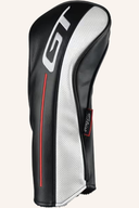 Titelist GT3 Driver, Golfschläger mit schwarzem Schlägerkopf und grünem Griff, Nahaufnahme des Treibers.