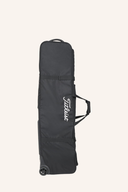Schwarzer Titleist Players Travelcover für Golfbags, strapazierfähiger Reisekoffer für den sicheren Transport.