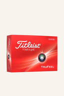 Rote Titleist TruFeel Golfbälle, leicht und weiche Bälle für präzises Spiel und angenehmes Schlaggefühl.