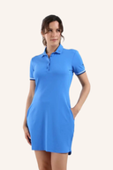 Chervo Viviana Kleid aus leichter Baumwolle mit floralem Muster und figurbetonter Passform, perfekt für den Sommer.
