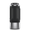 Zoom Focus S2 Laser, top view, präzises Lasergerät mit schwarzem Gehäuse und Bedienelementen, auf weißem Hintergrund sichtbar.