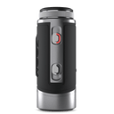 Zoom Focus S2 Laser, Nahaufnahme des Lasergeräts mit schwarzem Gehäuse und Bedienelementen, auf weißem Hintergrund.
